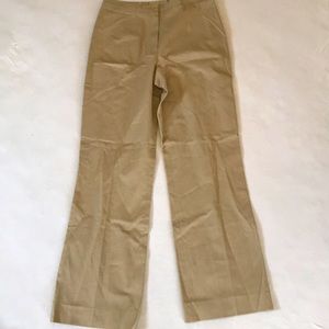 Escada wide leg khaki dress pants size 34